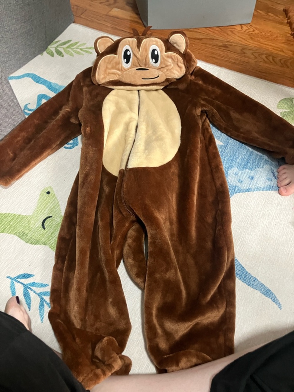 Kids Plush Monkey One-Piece Costume
